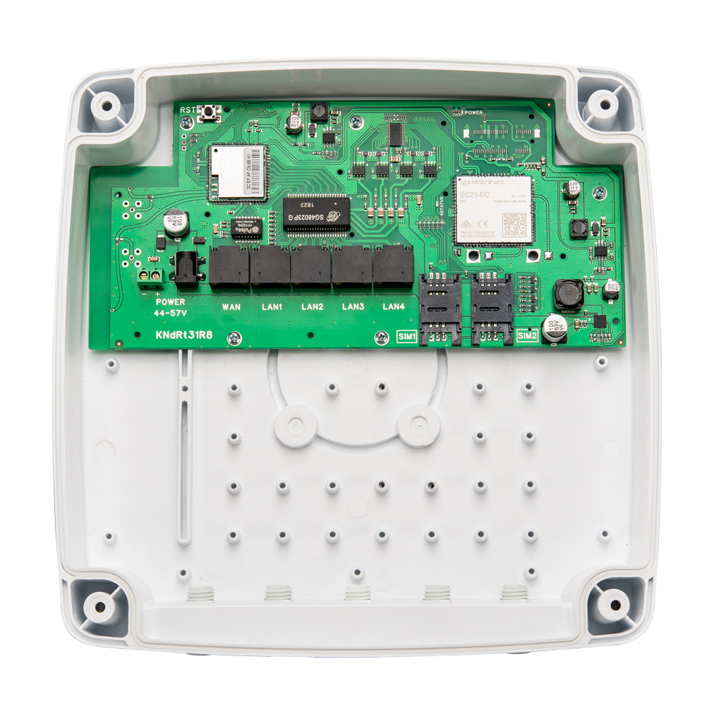 Роутер Kroks Rt-Ubx PoE DS mQ-EC 4-48 со встроенным модемом LTE cat.4, для видеонаблюдения фото
