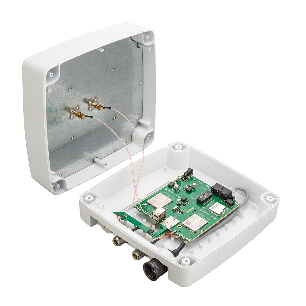 Роутер Kroks Rt-Ubx DM m4 с двумя модемами Quectel LTE cat.4 и дополнительным выходом для второй антенны фото