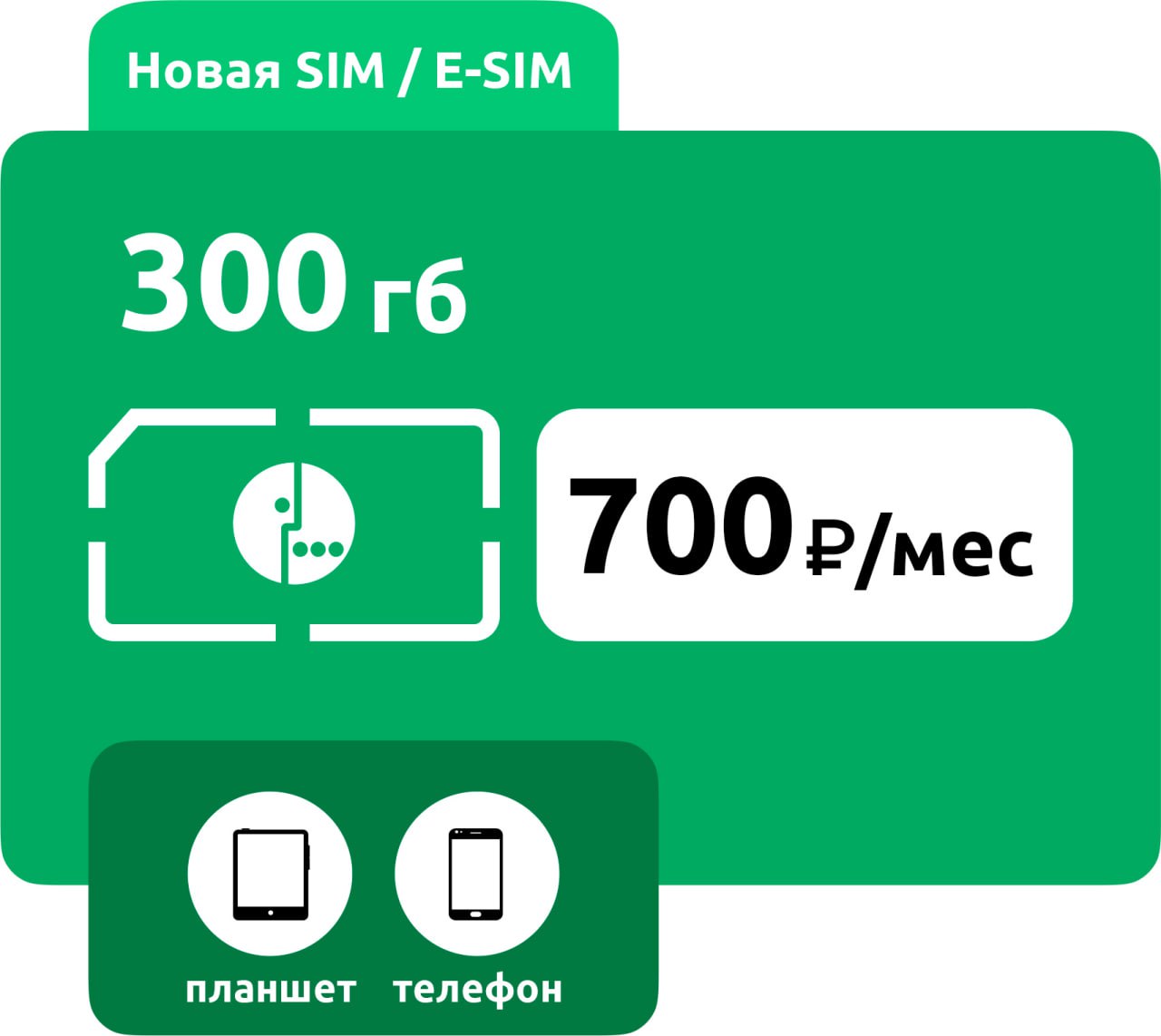 SIM-карта Мегафон 700 смарт 300 ГБ/e-sim фото